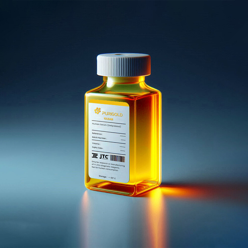 Purigold CLEAR delipidated human serum matrix bottle